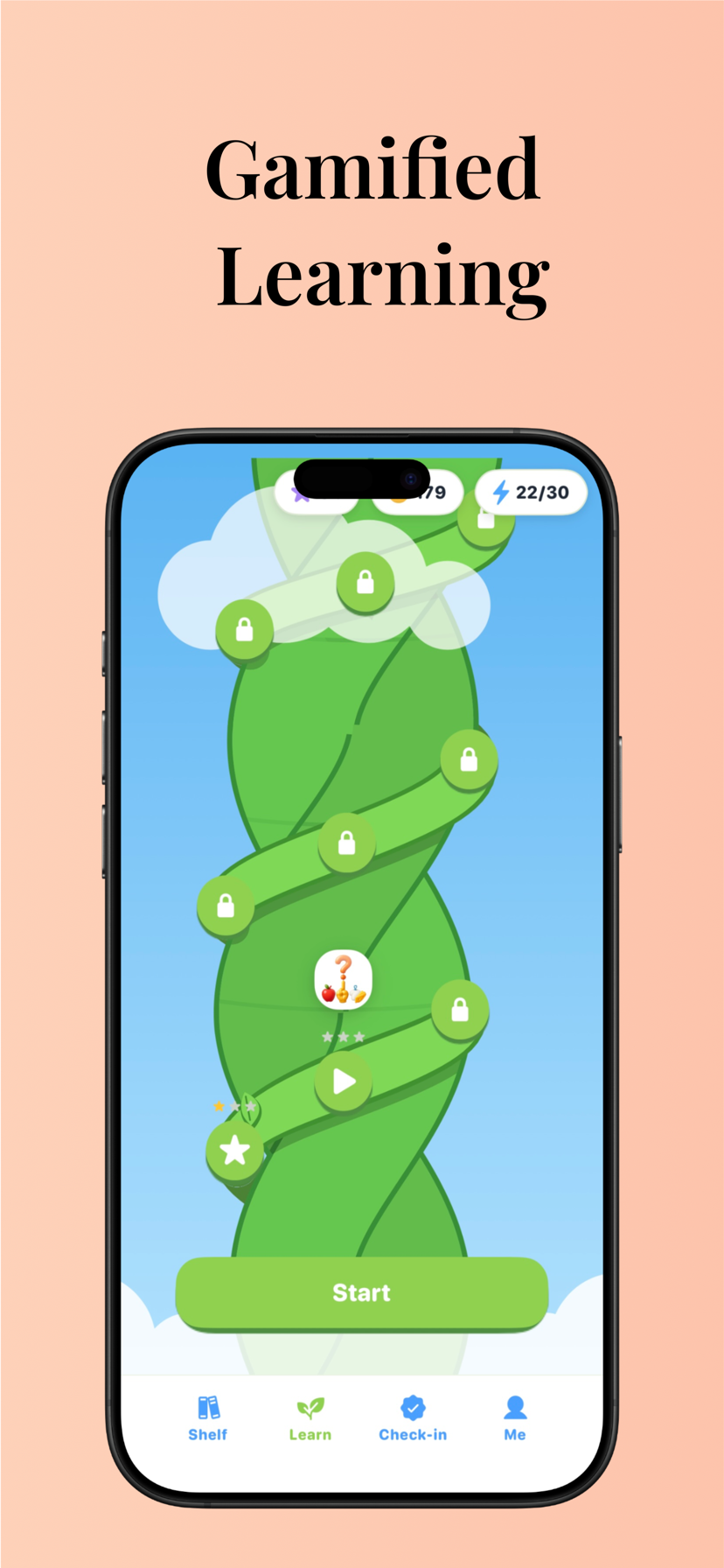 Gamified learning path